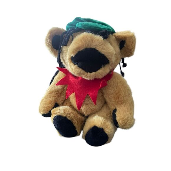 Steven Smith Red Collar Grateful Dead Jointed Rasta Bear Stuffed Plush 12" - Picture 5 of 9